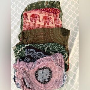 Bundle of 5 the elephant pants harem balloon  pants